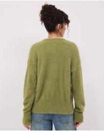 Calli - Rae Fluffy Knit Cardigan