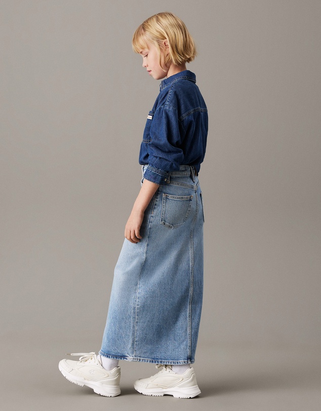 Calvin Klein Jeans - Girls Straight Denim Maxi Skirt