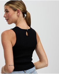 DRICOPER DENIM - Cami Black Knit Top