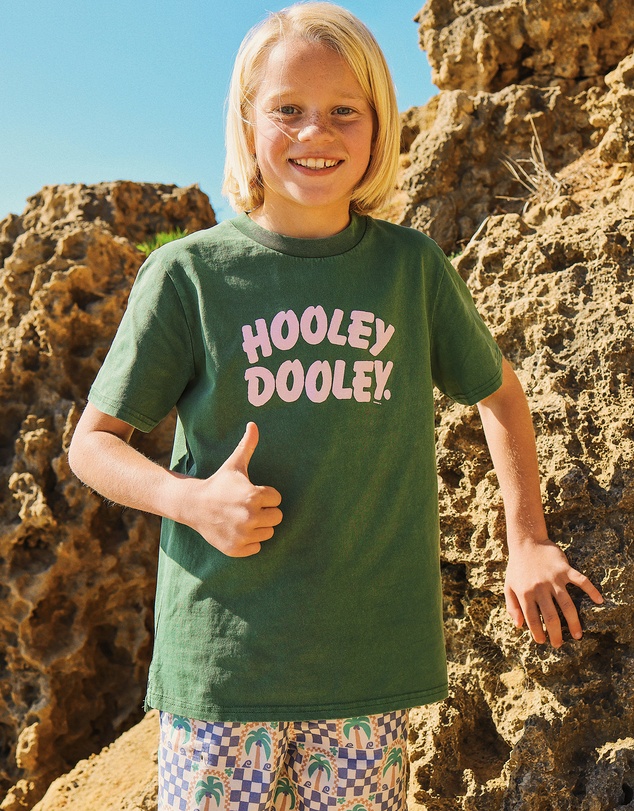 Skwosh - Hooley Dooley Kids Slang Tee in Green