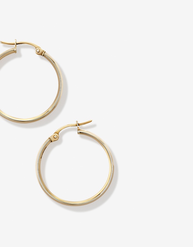 Michael Hill - 20mm Round Hoop Earrings in 10kt Yellow Gold