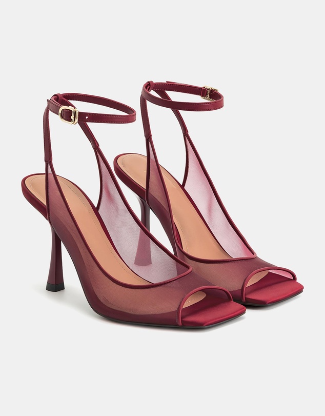 JW PEI - Serenity Open Toe Mesh Slingback Sandals