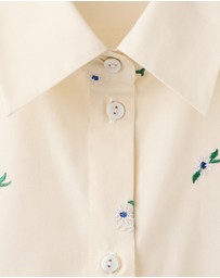 M.N.G - Embroidered Cotton Shirt