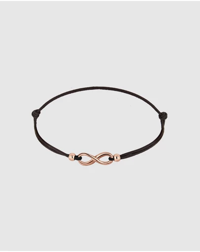 Elli Jewelry - Bracelet Infinity 925 Sterling Silver Rosegold