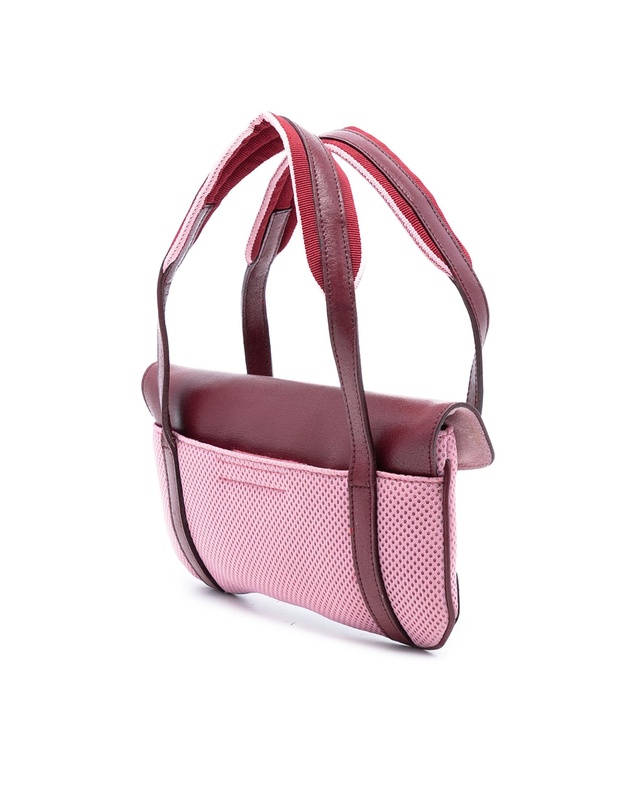 Pre-Loved by Azura Reborn - Pre-Loved Leather Trimmed Mesh Handbag