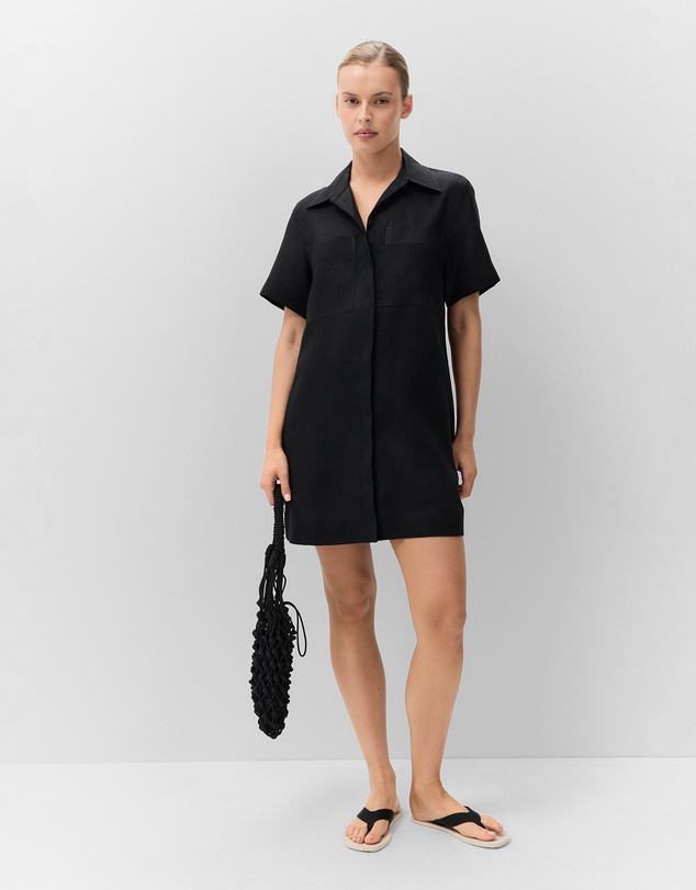 UNISON - Collared Linen Dress