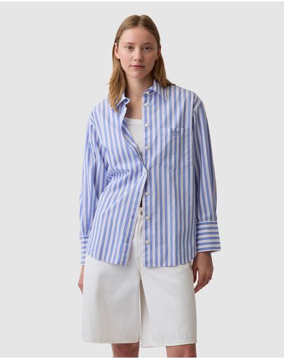 Blue White Stripe