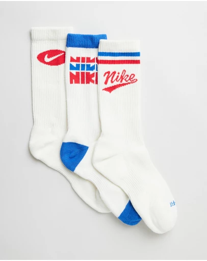 Nike - 3-Pack Everyday Plus Crew Socks