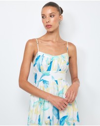 AERE - Kira Linen Midi Dress