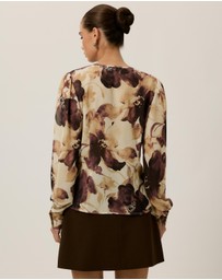 Tussah - Winnie Georgette Puff Sleeve Blouse
