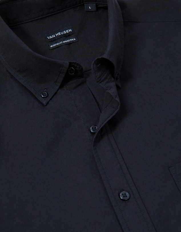 Van Heusen - Washed Sateen Twill Casual Shirt