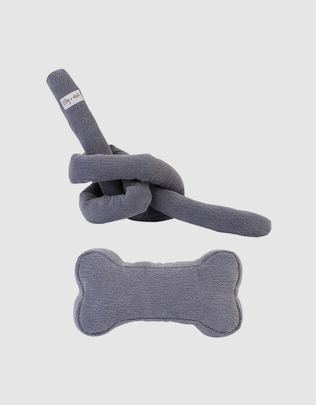 Lilly + Dash - Dog Toy Set - Charcoal
