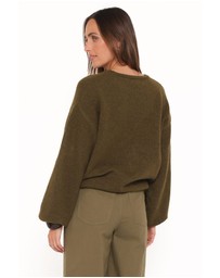 Petal & Pup - Galadriel Drawcord Sweater - Khaki