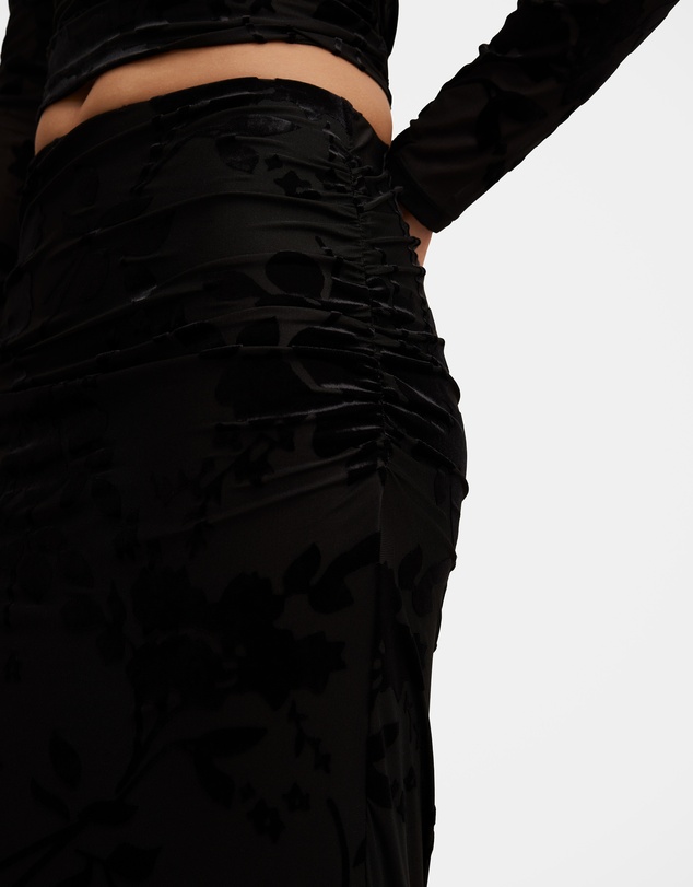 Forever New - Kenzie Mesh Burn Out Skirt