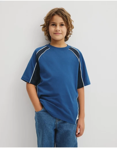 Country Road - Teen Relaxed Fit Spliced T-shirt