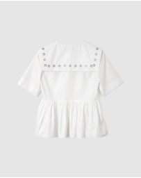 Damson Madder - Cyrus Eyelet Blouse