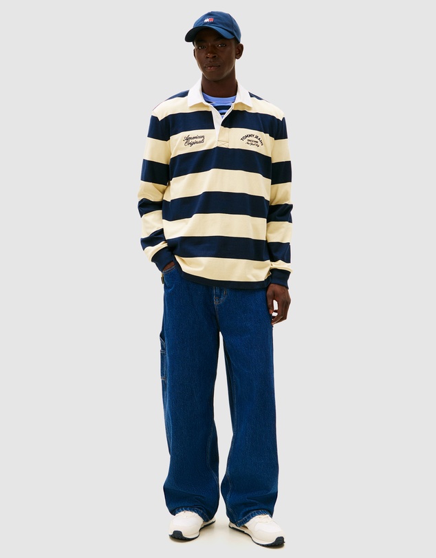 Tommy Jeans - Relaxed Stripe Graphic Rugby Polo