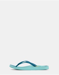 Vionic - Noosa Print Toe Post Sandal - Peacock Blue
