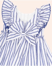 Huxbaby - Ocean Stripe Bow Back Dress - ICONIC EXCLUSIVE - Babies-Teens