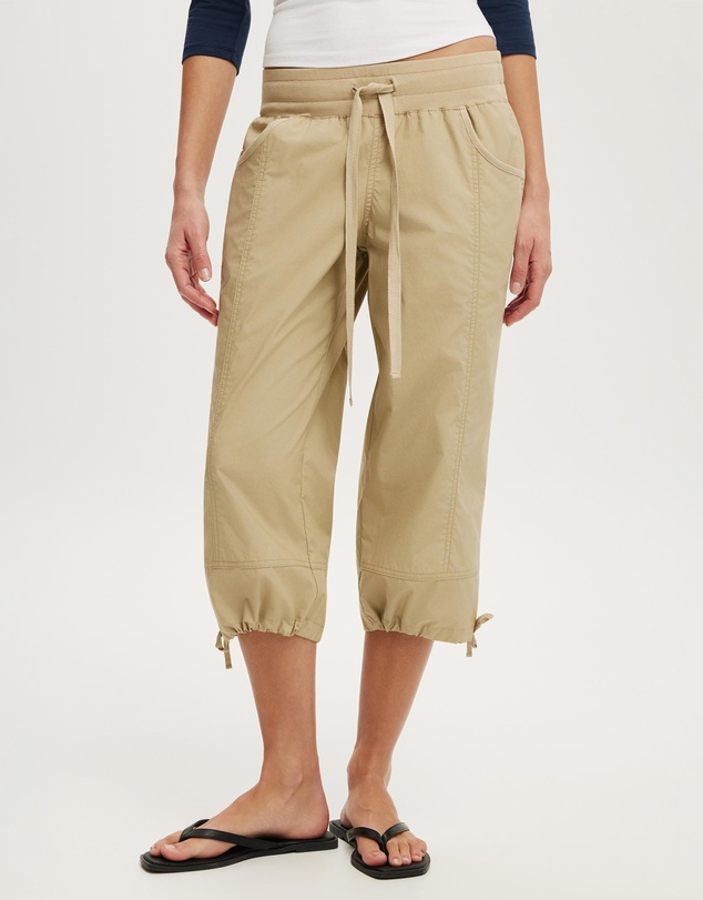 Cotton On - Utility Rib Waist Capri