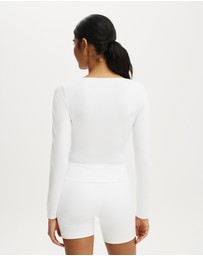 Cotton On Body Active - Ultra Soft Scoop Neck Long Sleeve Top