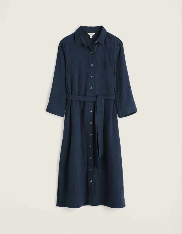 Seasalt - Whitsand Cove Midi Shirt Dress in GOTS Organic Cotton
