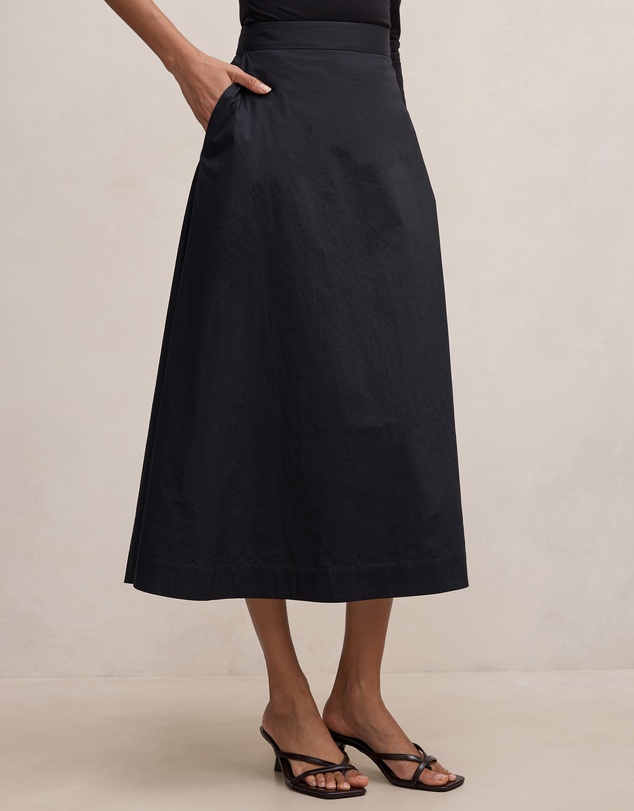 Forever New Petite - Chrissy Petite Cotton Midi Skirt