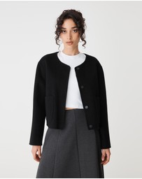 Forcast - Alani Crop Wool Jacket