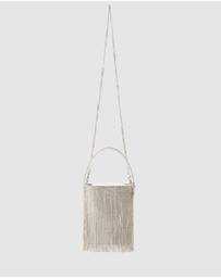 Olga Berg - Billie Crystal Fringe Bag