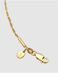 Elli Jewelry - Necklace Y-Chain 925 Sterling Silver Gold-Plated