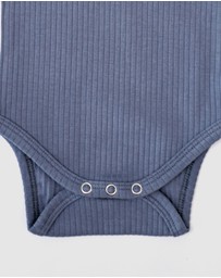 WITH LOVE FOR KIDS - Shimmy Wide Rib Tank Onesie - Babies