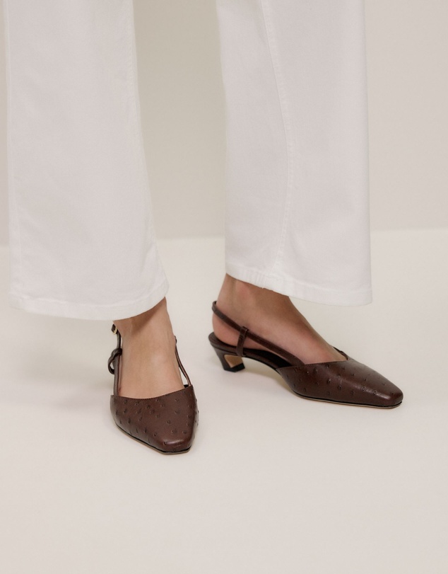 Trenery - Solae Slingback Heel in Mocha