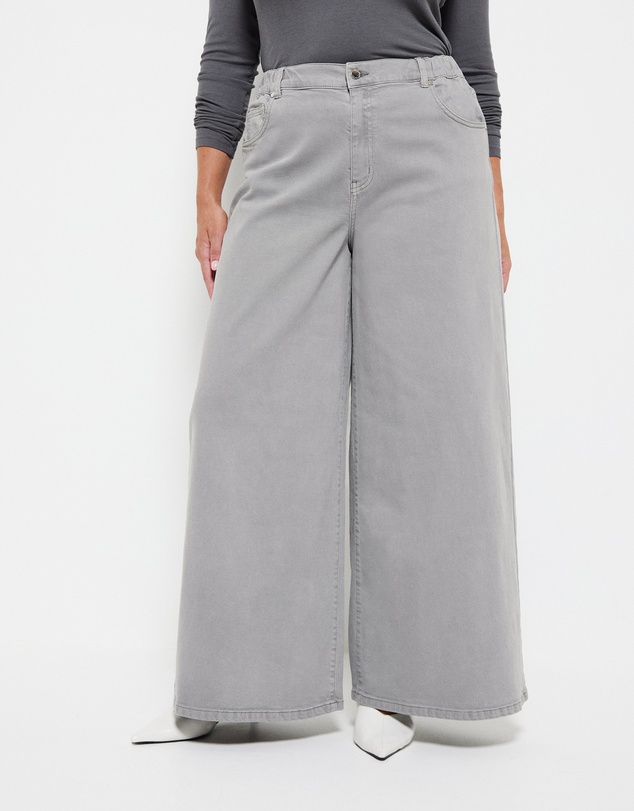 Commonry - Elasticated Wide Leg Jean