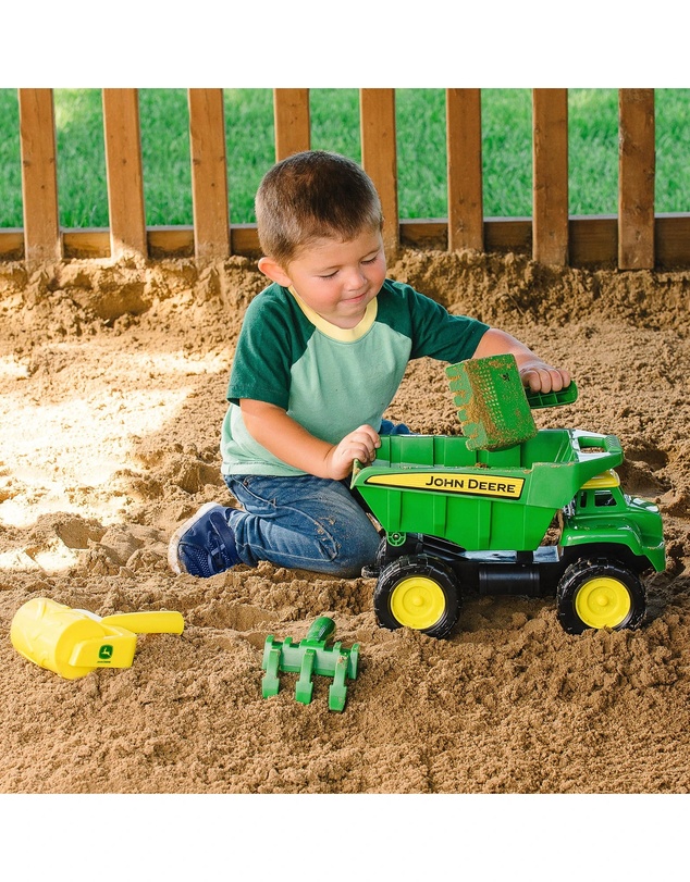 John Deere - 38cm Big Scoop Dump Truck with Sand Tools