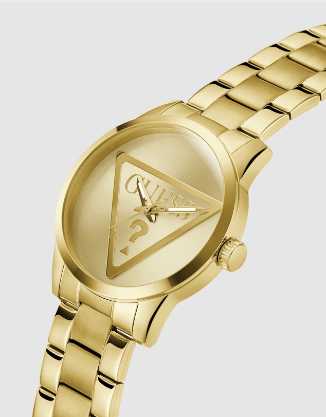 GUESS - Guess triangle 44mm Gold-Tone Analogue Men's Watch