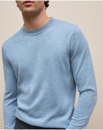 Trenery - Merino Classic Crew in Sky