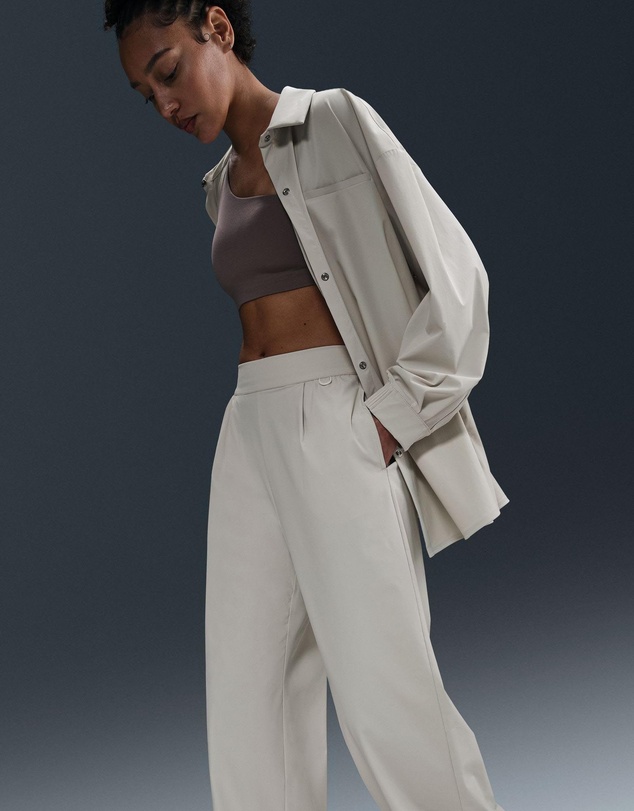 Nike - 24.7 PerfectStretch Dri-FIT High-Waisted Wide Leg Pants