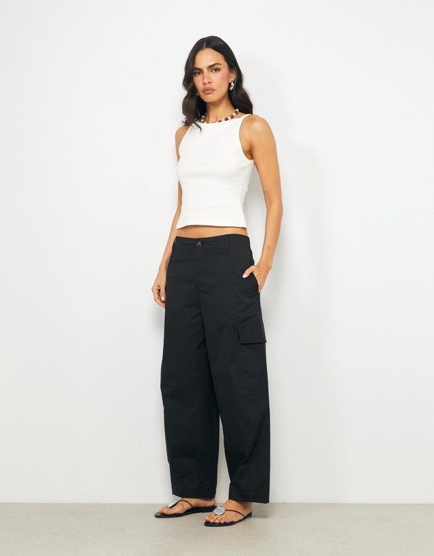 AERE - Organic Cotton Cargo Barrel Pants