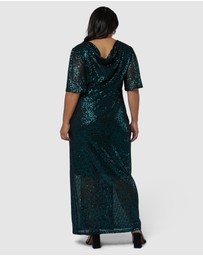 Pink Dusk by Curve Project - Lure Sequin Maxi Dress