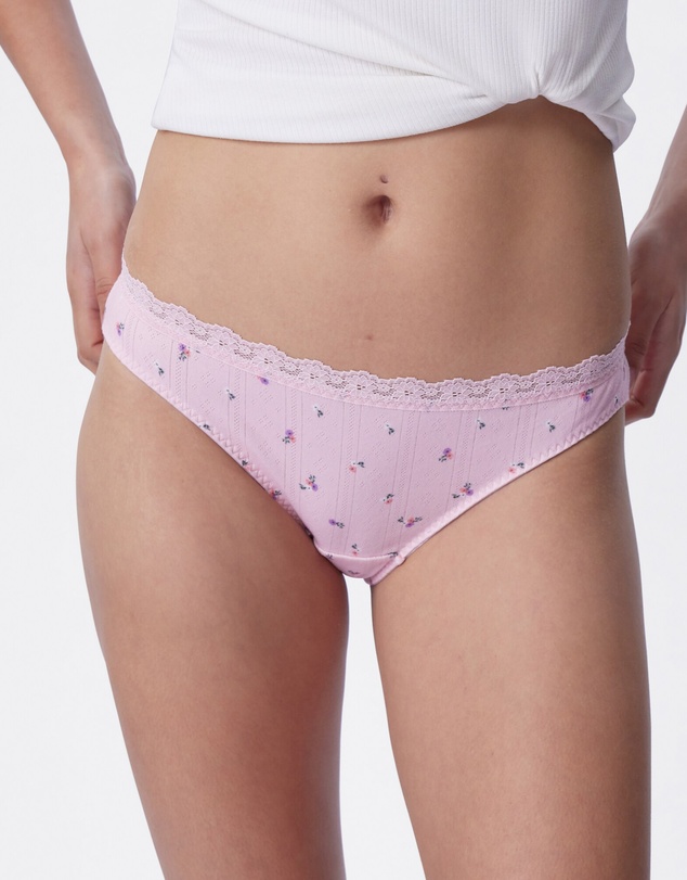 Bras N Things - Alba Brazilian Knicker - Print Ditsy Floral