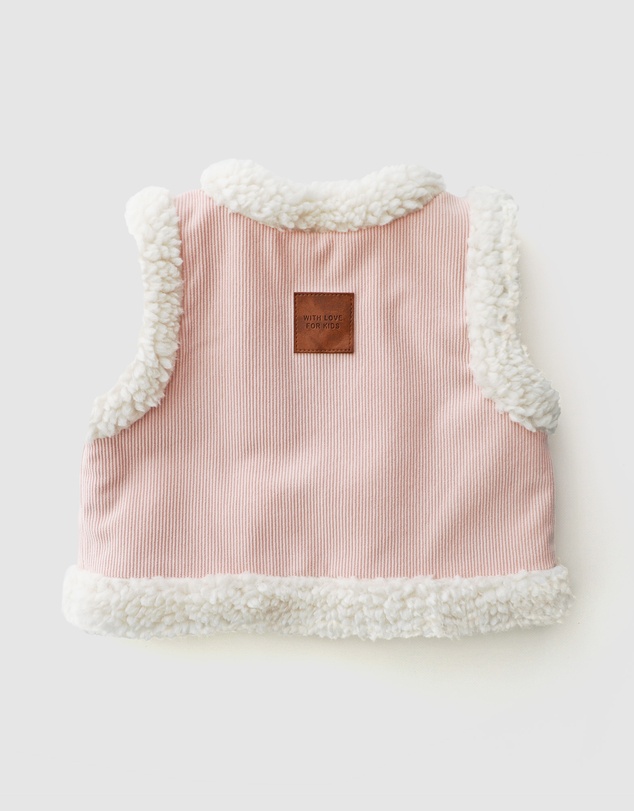 WITH LOVE FOR KIDS - Snowy Cord Vest - Babies - Kids