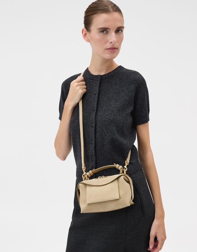 Oroton - Mica Mini Bowler Suede
