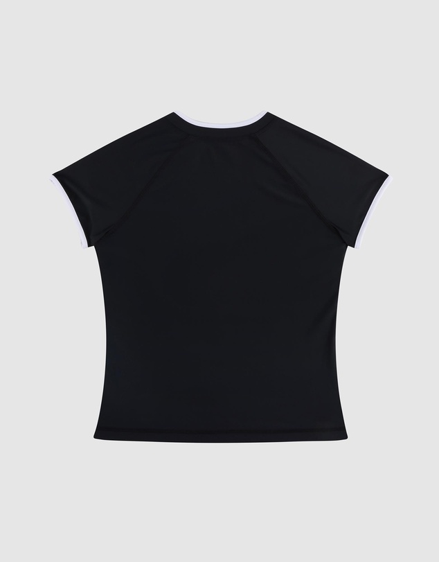 Seafolly - Essentials SS Zip Rashie - Teens