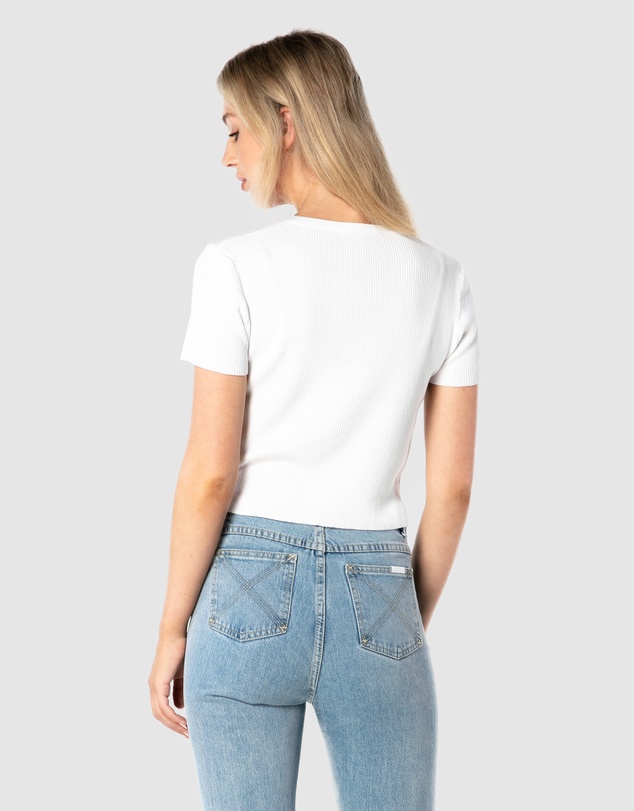 ONEBYONE - Premium Ribbed Crop Tee