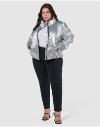 Sunday In The City - Superfly Silver Puffa Jacket