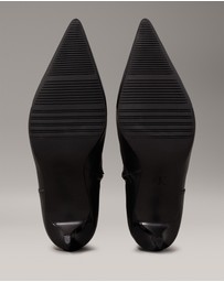 Calvin Klein - Leather Stiletto Kitten Heeled Boots