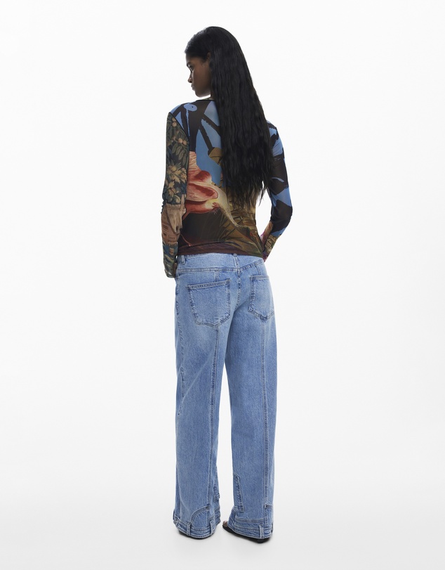 Desigual - Oriental-inspired print T-shirt designed by Mr. Christian Lacroix