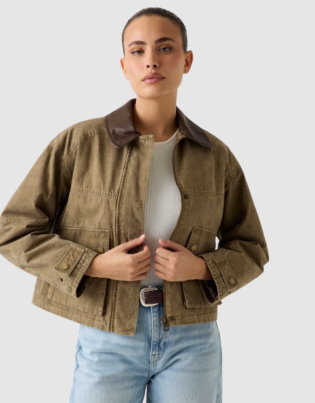 GUESS - Manon Cropped Field Jacket