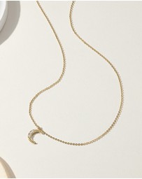 Mestige - Moonlight Shimmer Necklace - 18K Gold Plated