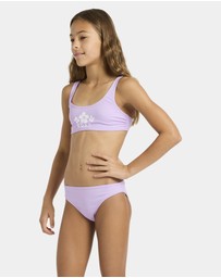 Roxy - Girls 4 to 16 Solid Active Bralette Set Two Piece